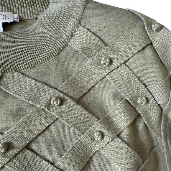 Semplice Vintage Pearl Accent Sweater – Size Large - Picture 3 of 6